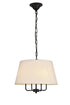 Living District Maple 4 Light Pendant Model: LD6009D17BK