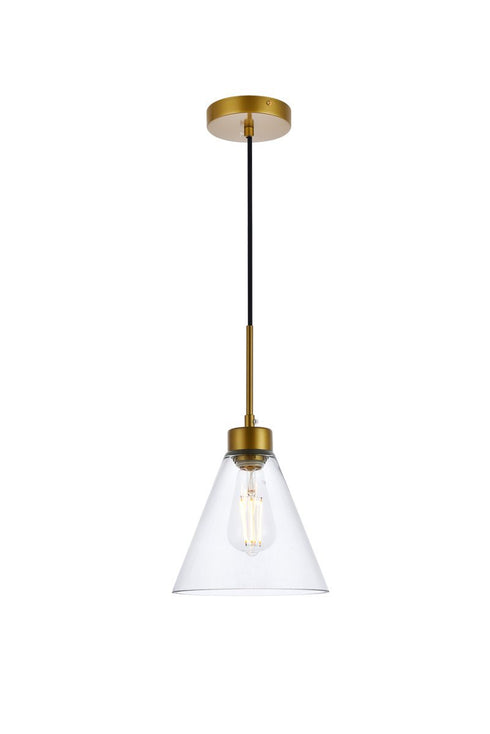 Living District Mera 1 Light Pendant Model: LD2501BK