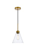 Living District Mera 1 Light Pendant Model: LD2501BK