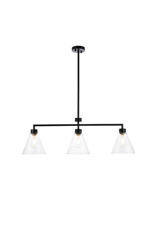 Living District Mera 3 Light Pendant Model: LD2502BK