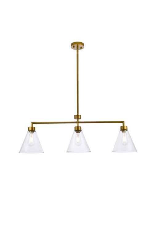Living District Mera 3 Light Pendant Model: LD2502BK
