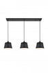 Living District nota 3 Light Pendant Model: LD4057D40BK