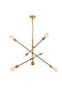 Living District Axel 6 Light Pendant Model: LD8010D42PN