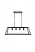 Living District Resolute 4 Light Pendant Model: LD4061D32BK