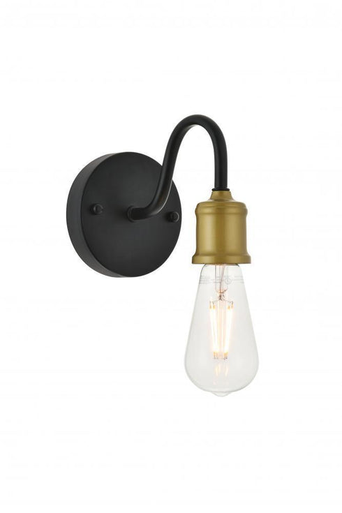 Living District Serif Sconce Model: LD4028W5BK