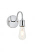 Living District Serif Sconce Model: LD4028W5BK