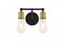 Living District Serif Sconce Model: LD4028W9BK