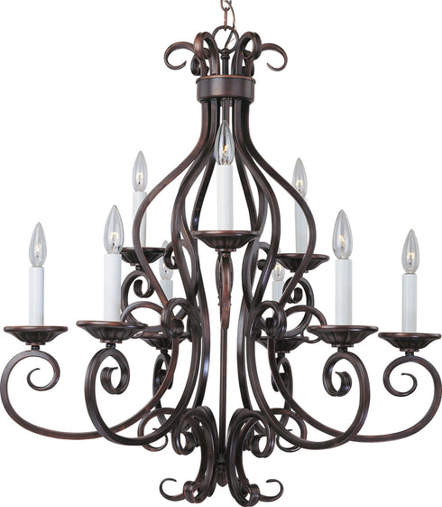 Maxim 12216OI Manor 9-Light Chandelier