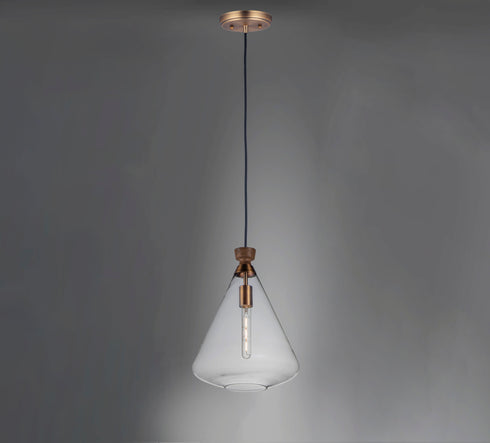 Maxim Abbott 1 Light Pendant Model: 10101CLWOAB