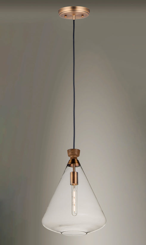 Maxim Abbott 1 Light Pendant Model: 10101CLWOAB