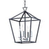 Maxim Abode 4 Light Small Chandelier Model: 25152TXBPN