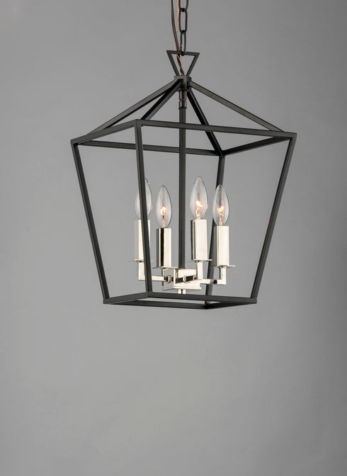 Maxim Abode 4 Light Small Chandelier Model: 25152TXBPN