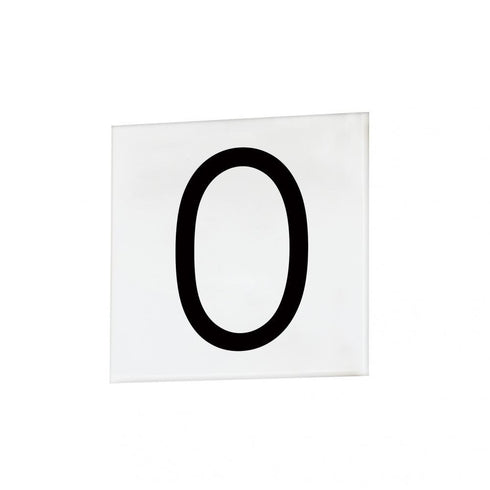 Maxim Address 0 4 Inch Square Tile Sans Serif Model: 53670WT