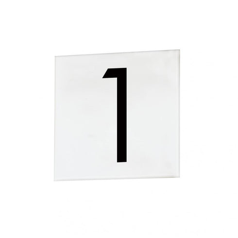 Maxim Address 1 4 Inch Square Tile Sans Serif Model: 53671WT