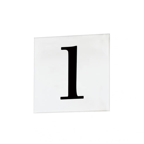 Maxim Address 1 4 Inch Square Tile Serif Model: 53661WT