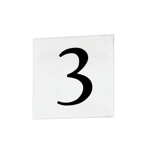 Maxim Address 3 4 Inch Square Tile Serif Model: 53663WT