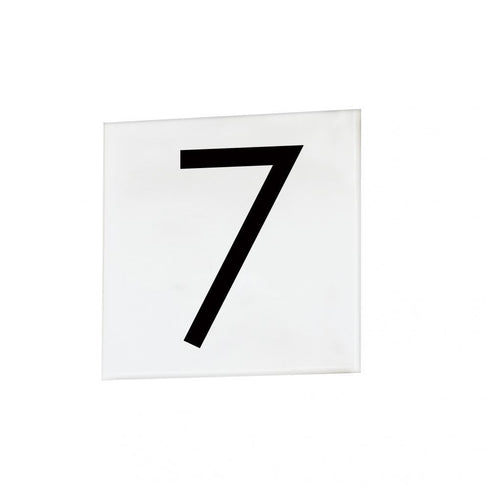 Maxim Address 7 4 Inch Square Tile Sans Serif Model: 53677WT