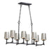 Maxim Anvil 8 Light Linear Pendant Model: 30307NI