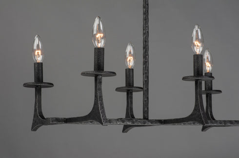 Maxim Anvil 8 Light Linear Pendant Model: 30307NI