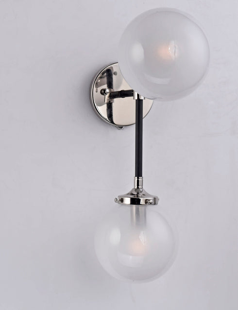 Maxim Atom Wall Sconce Model: 24722WTBKPN