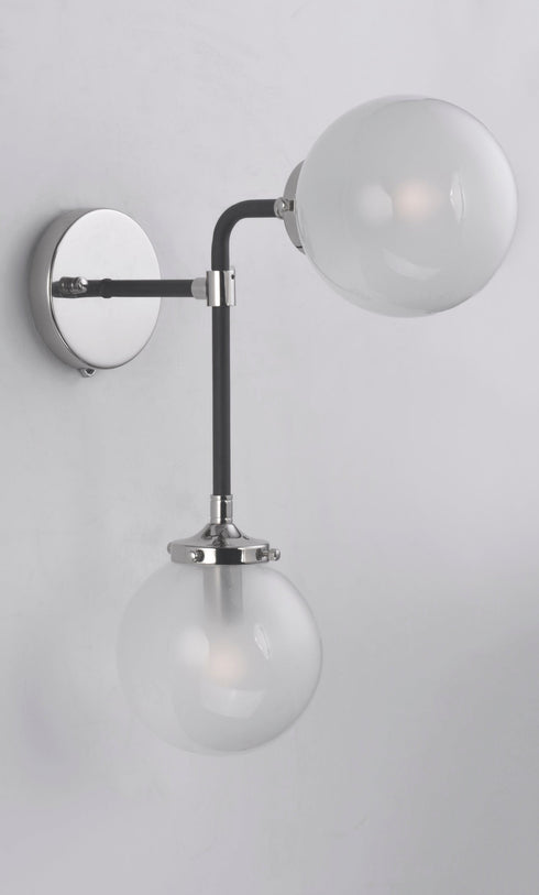Maxim Atom Wall Sconce Model: 24722WTBKPN