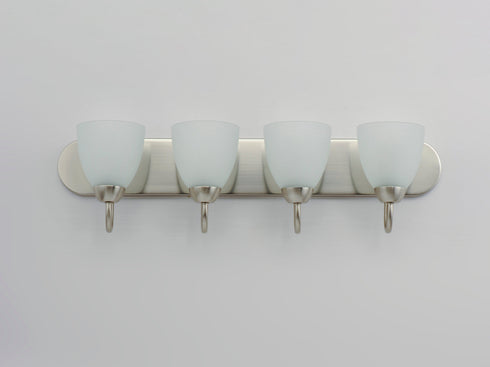 Maxim Axis 4 Light Strip Bath Vanity Model: 11384FTSN