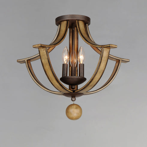 Maxim Basque Semi Flush Mount Model: 20343DWAR