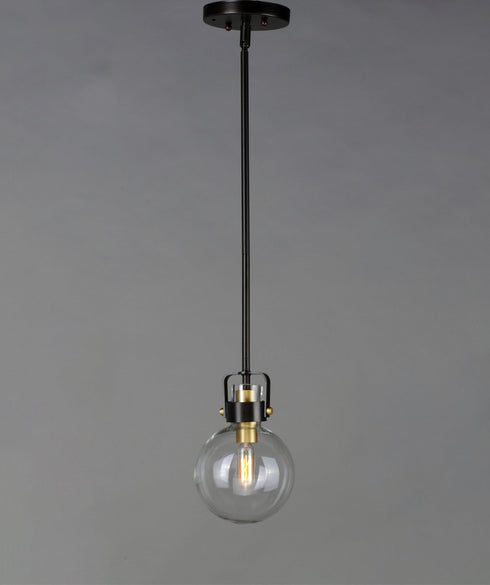 Maxim Bauhaus 1 Light Mini Pendant Model: 90510CLBZSBR