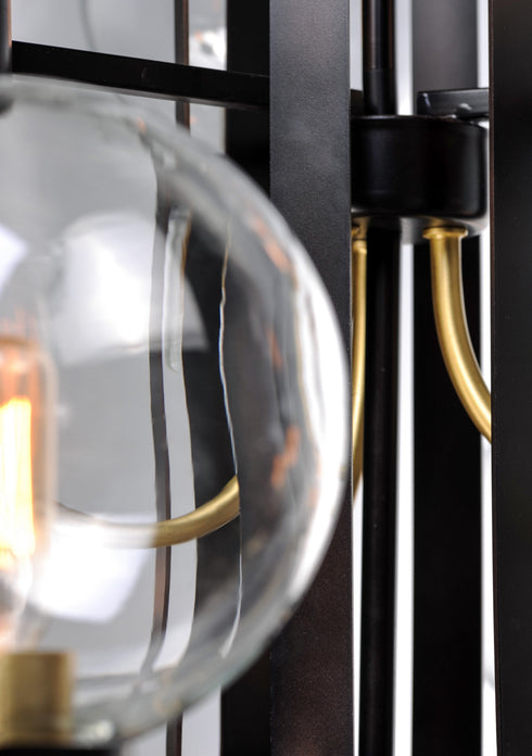 Maxim Bauhaus Single Tier Chandelier Model: 30516CLBZSBR