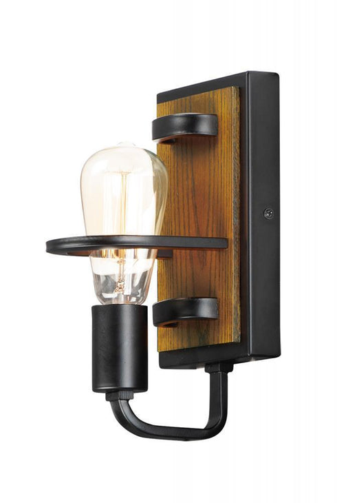 Maxim Black Forest 1 Light Wall Sconce Model: 10301BKASB