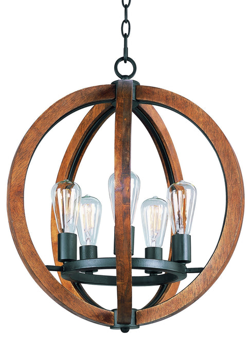 Maxim Bodega Bay Single Tier Chandelier Model: 20917APAR/BUI
