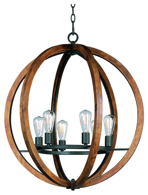 Maxim Bodega Bay Single Tier Chandelier Model: 20918APAR/BUI