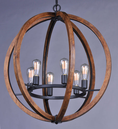 Maxim Bodega Bay Single Tier Chandelier Model: 20918APAR/BUI