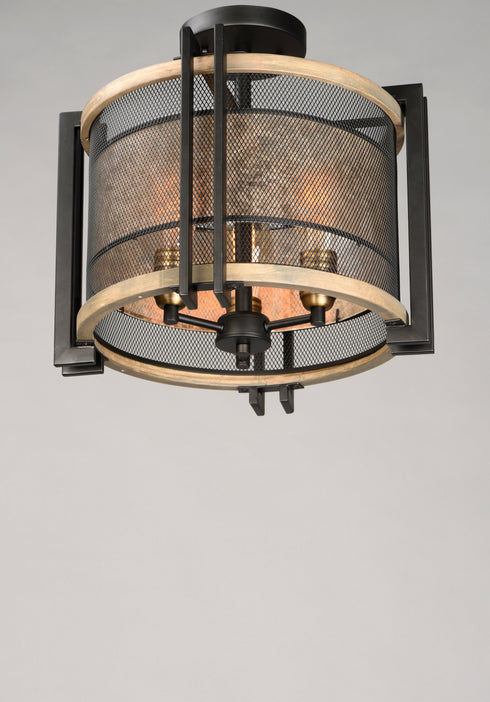 Maxim Boundry Flush Mount Model: 27560BKBWAB