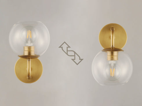 Maxim Branch 1 Light Wall Sconce Model: 38411CLNAB
