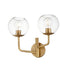 Maxim Branch 2 Light Wall Sconce Model: 38412CLNAB