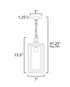 Maxim Cabana Outdoor Pendant Model: 3039CDBK