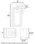 Maxim Cabana Outdoor Wall Mount Model: 3035CDBK