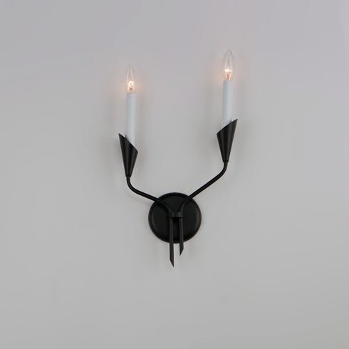 Maxim Calyx 2 Light Sconce Model: 24342BK