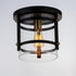 Maxim Capitol 1 Light Flush Mount Model: 2641BKAB