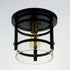 Maxim Capitol 1 Light Flush Mount Model: 2641BKAB