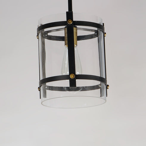 Maxim Capitol 1 Light Pendant Model: 2649BKAB