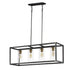 Maxim Capitol 4 Light Linear Pendant Model: 2644BKAB