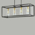 Maxim Capitol 4 Light Linear Pendant Model: 2644BKAB