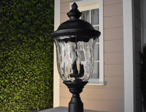 Maxim Carriage House Dc Outdoor Pol Post Mount Model: 3426WGOB