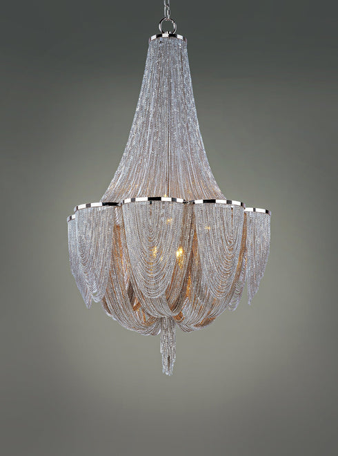 Maxim Chantilly Single Tier Chandelier Model: 21465NKPN