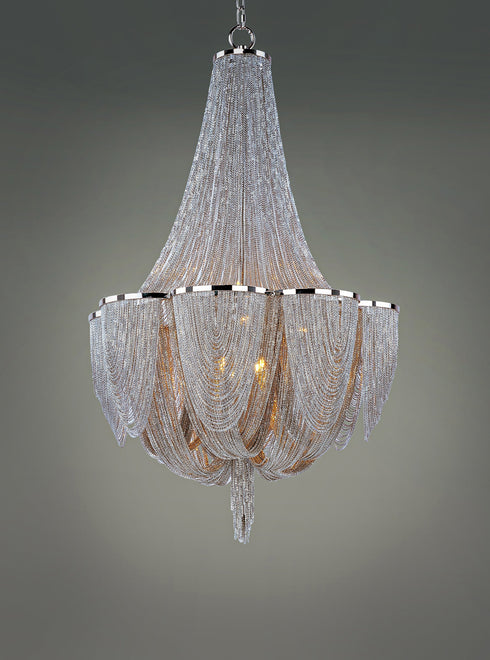 Maxim Chantilly Single Tier Chandelier Model: 21466NKPN
