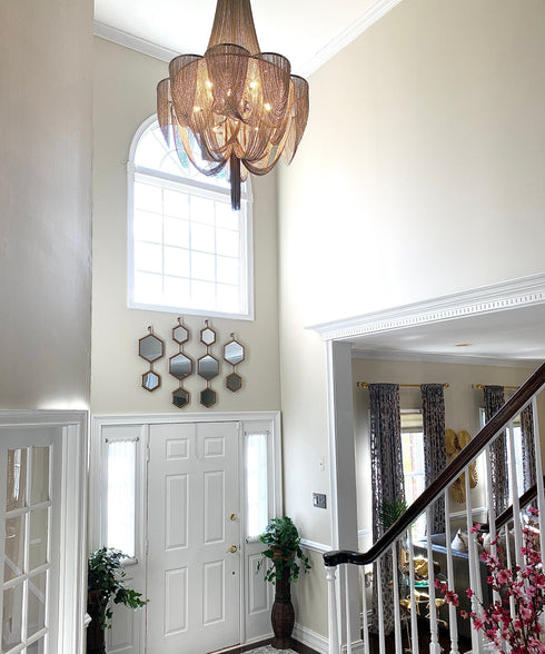 Maxim Chantilly Single Tier Chandelier Model: 21466NKPN