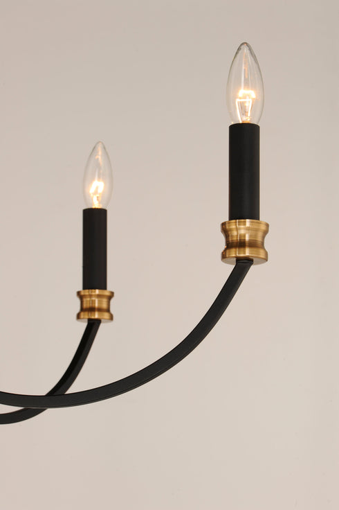 Maxim Charlton Chandelier Model: 11375BKAB