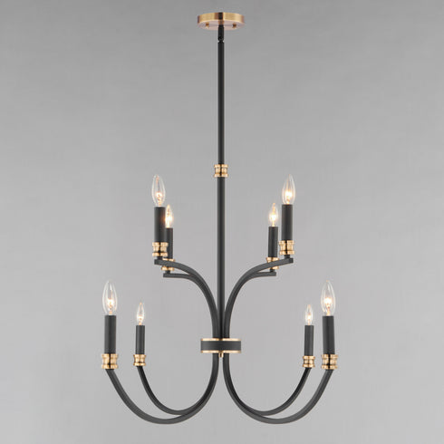 Maxim Charlton Multi Tier Chandelier Model: 11378BKAB